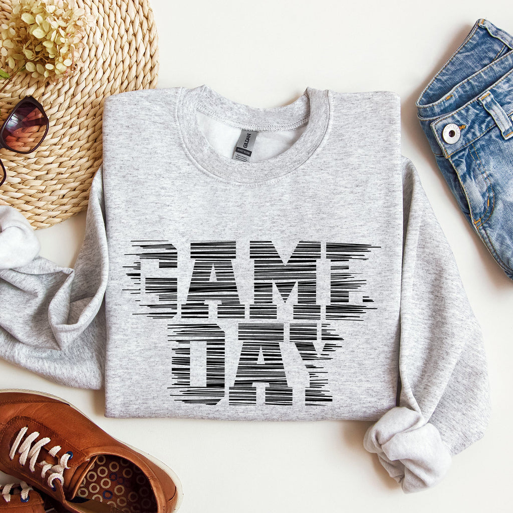Game Day Vintage Football Sports Big Game Touchdown Tailgate Party Crew Sweatshirt