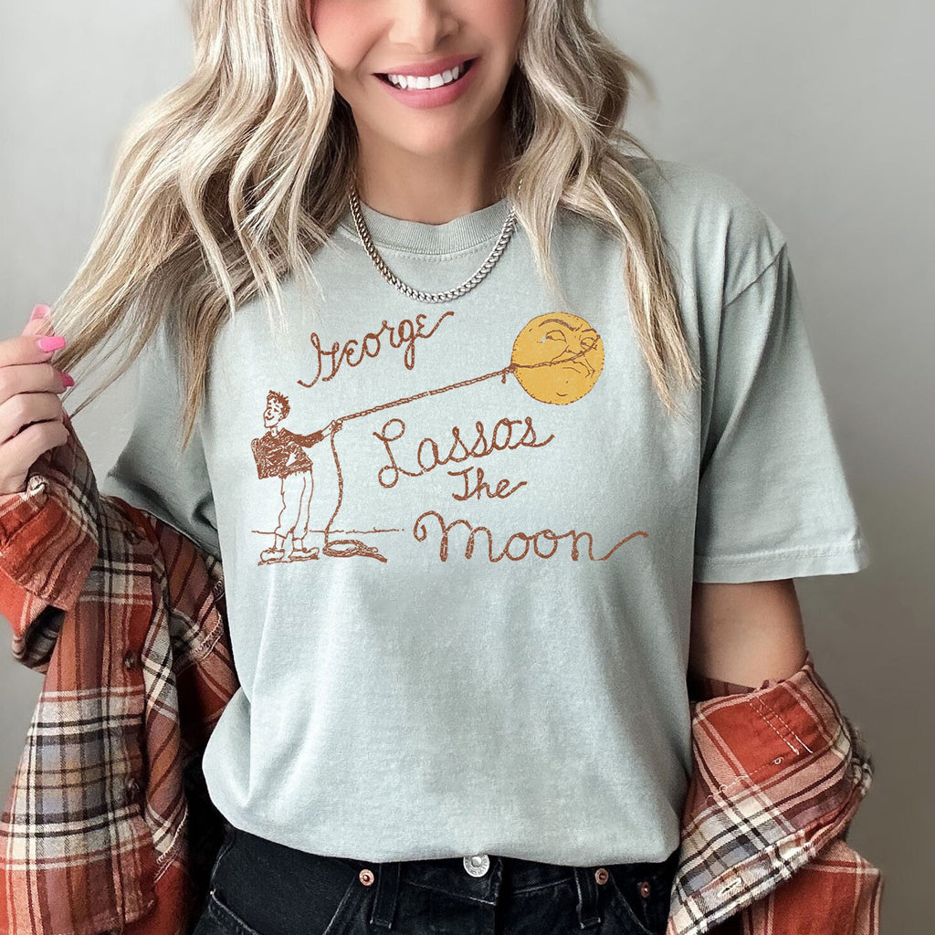 George Lassos The Moon Wonderful Life Christmas Movie Quote Holiday Comfort Colors Tee