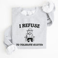 Gluten Bear Celiac Meme Humor Graphic Illustration Vintage Style Cozy Sweatshirt
