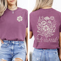 God Is Good All The Time Flowers Gospel Faith Inspirational Bible Verse Comfort Colors Tee