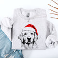 Golden Retriever Santa Claus Christmas Cheer For Devoted Dog Lovers Festive Pet Pride Sweatshirt