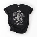 Graveyard Rodeo, Cowboy Skeleton, Halloween Comfort Colors Tee