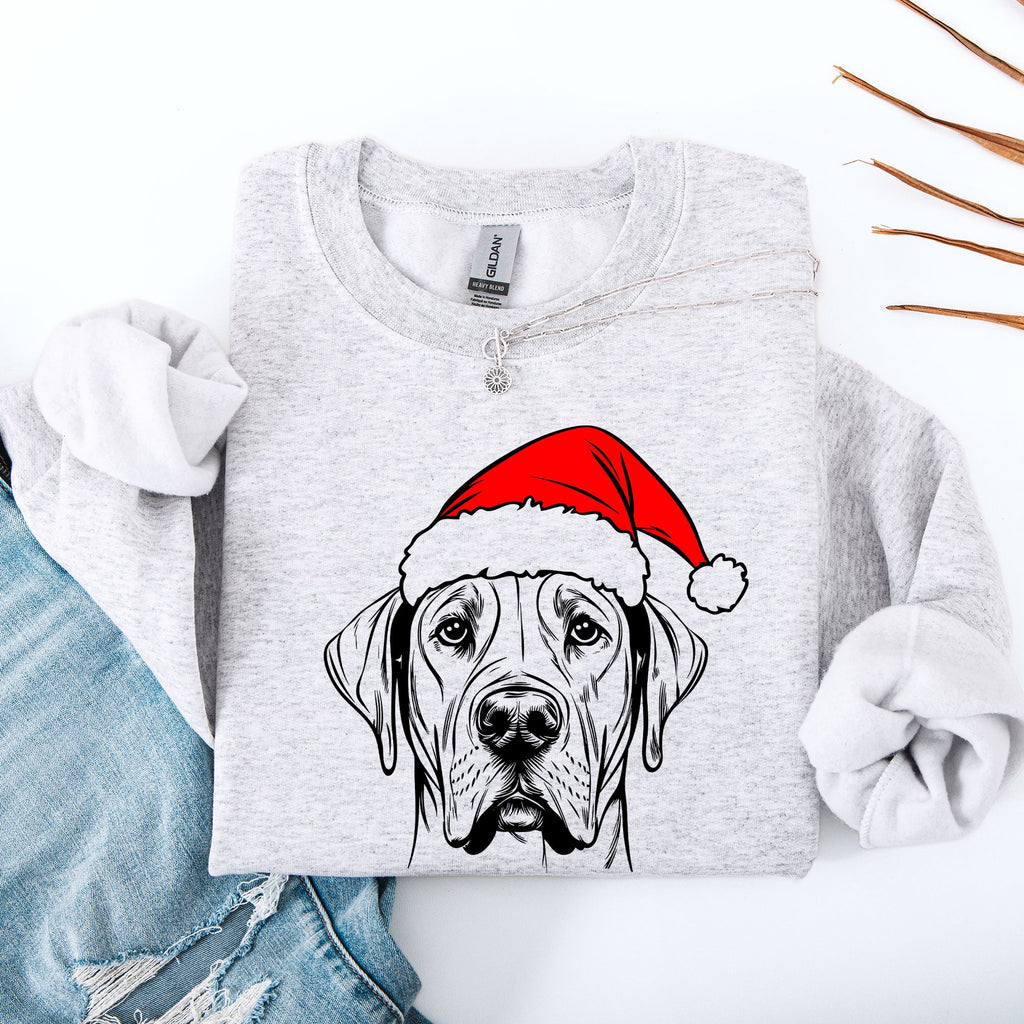 Great Dane Santa Claus Christmas Dog Lover Holiday Edition Cozy Premium Festive Sweatshirt