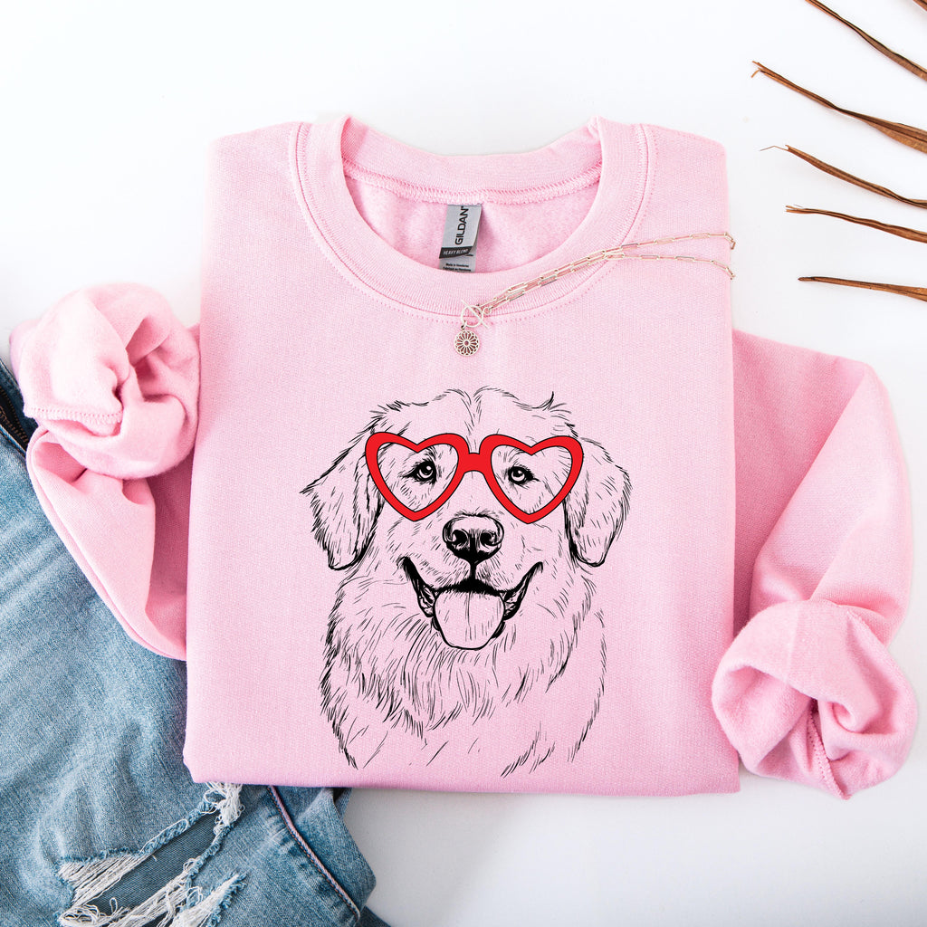 Great Pyrenees Dog Lover Paw Prints Cozy Fleece Ultra Plush Everyday Wear Sweatshirt