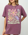 Groovy Gorgeous Abstract Flowers Boho Floral Design Summer Vibes Gardening Festival Nature Inspired Comfort Colors Tee
