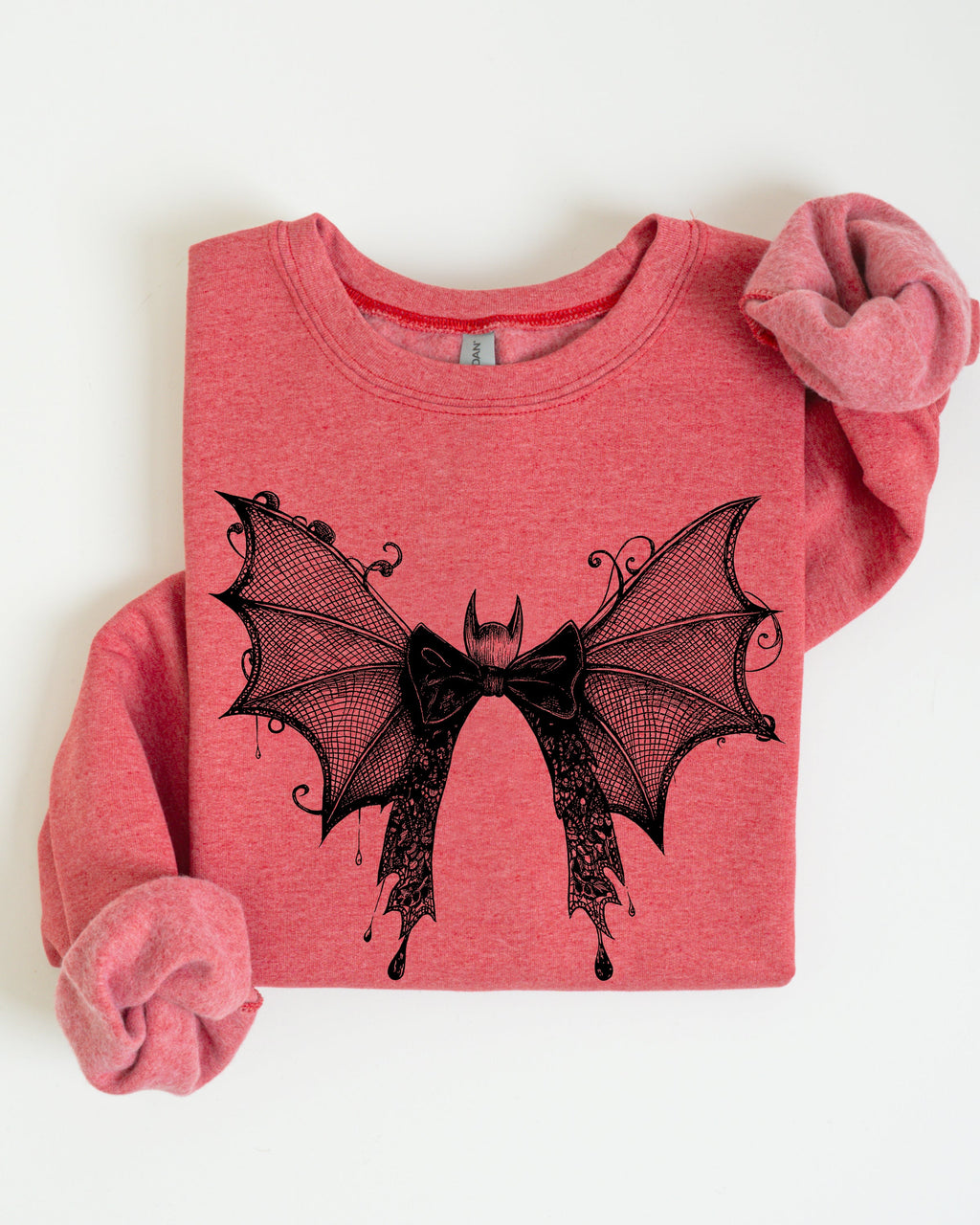 Halloween Bat Lace Gothic Spooky Witch Motif Fashion Statement For Midnight Lovers Sweatshirt