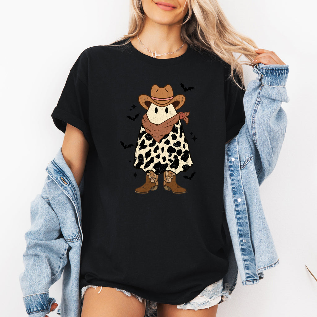 Halloween Ghost Cowboy Western Frontier Spirit Vintage Edition Collectible Graphic Tee