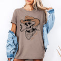 Hell Raiser Skeleton Halloween Cowboy Western Spooky Motif With Rustic Vintage Vibe Graphic Tee