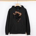 Hell Raiser Skeleton Halloween Spooky Cowboy Country Western Hanging With My Boos Hoodie