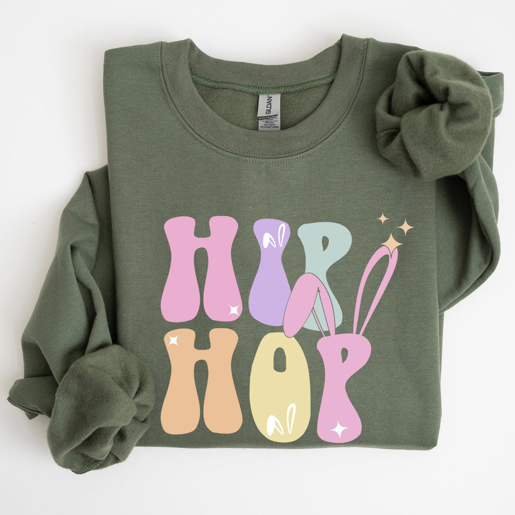 Hip Hop Retro Easter Bunny Rabbit Nostalgic Graphic Print Edition Limited Collection Sweatshirt