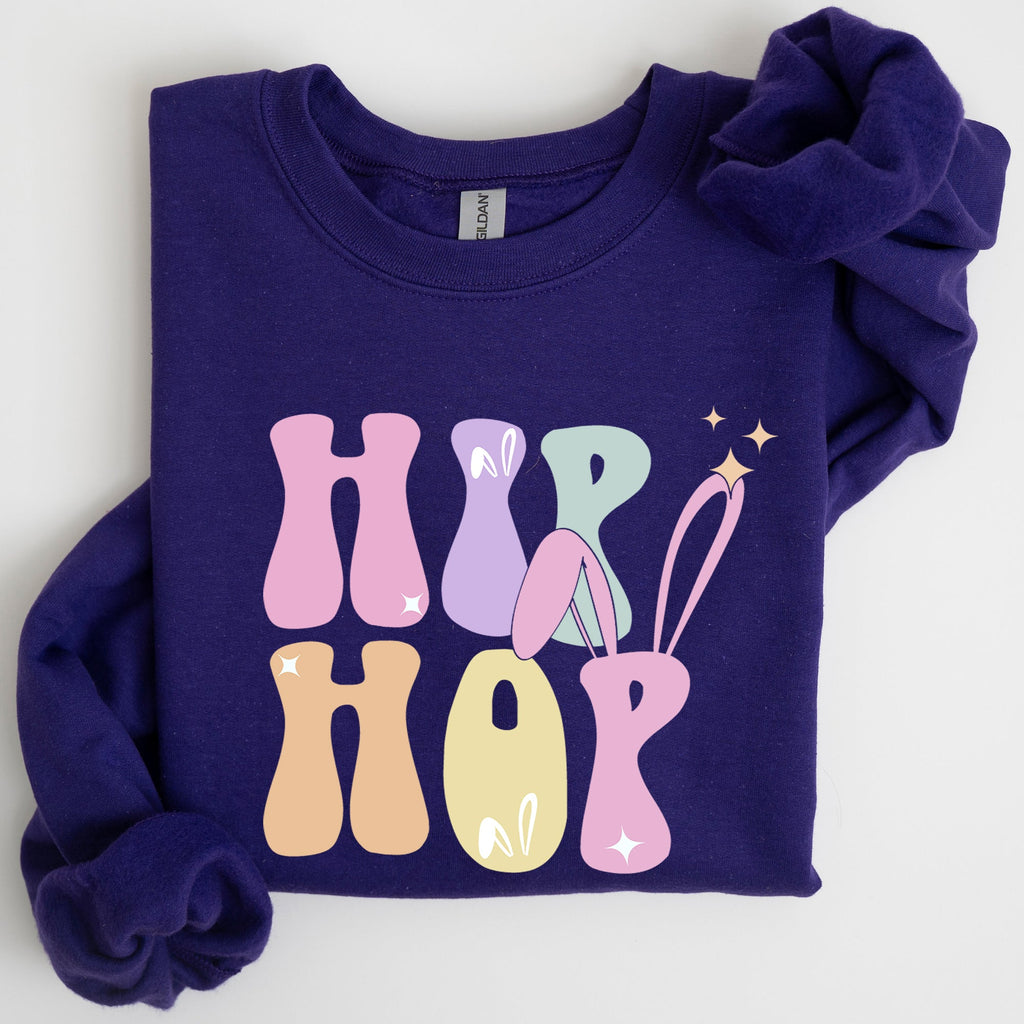 Hip Hop Retro Easter Bunny Rabbit Nostalgic Graphic Print Edition Limited Collection Sweatshirt