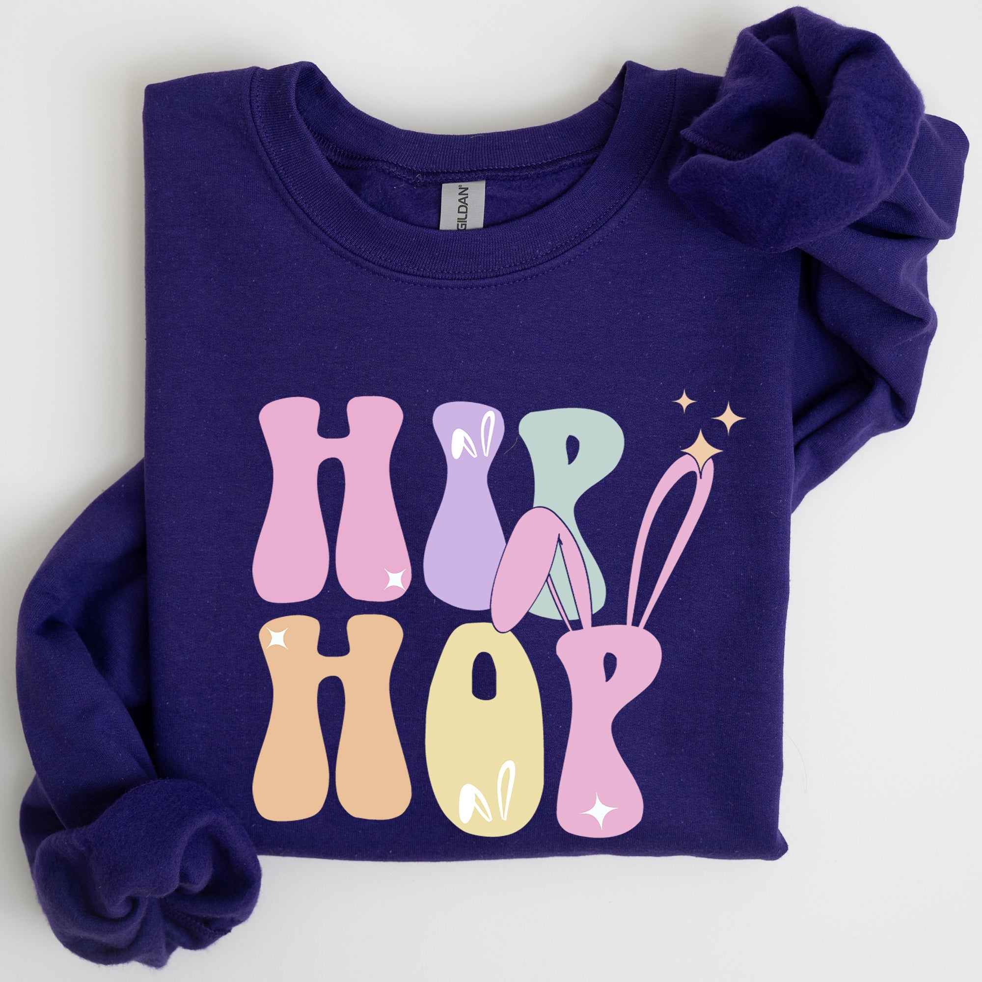 Hip Hop Retro Easter Bunny Rabbit Nostalgic Graphic Print Edition Limited Collection Sweatshirt