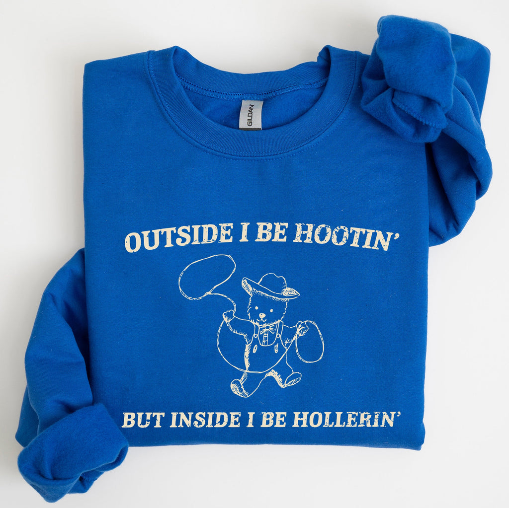 Hootin Hollerin Bear Meme Graphic Illustration For Meme Fans Everywhere Sweatshirt