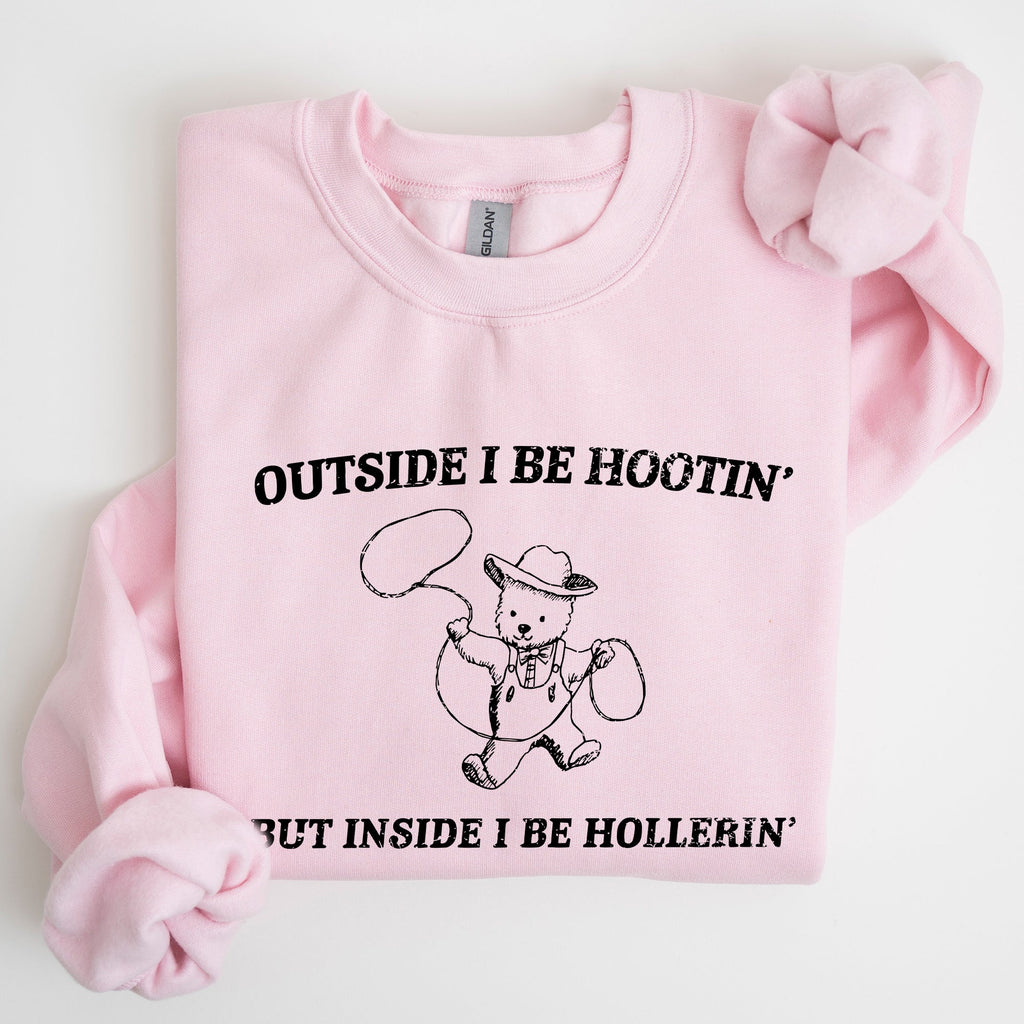 Hootin Hollerin Bear Meme Graphic Illustration For Meme Fans Everywhere Sweatshirt