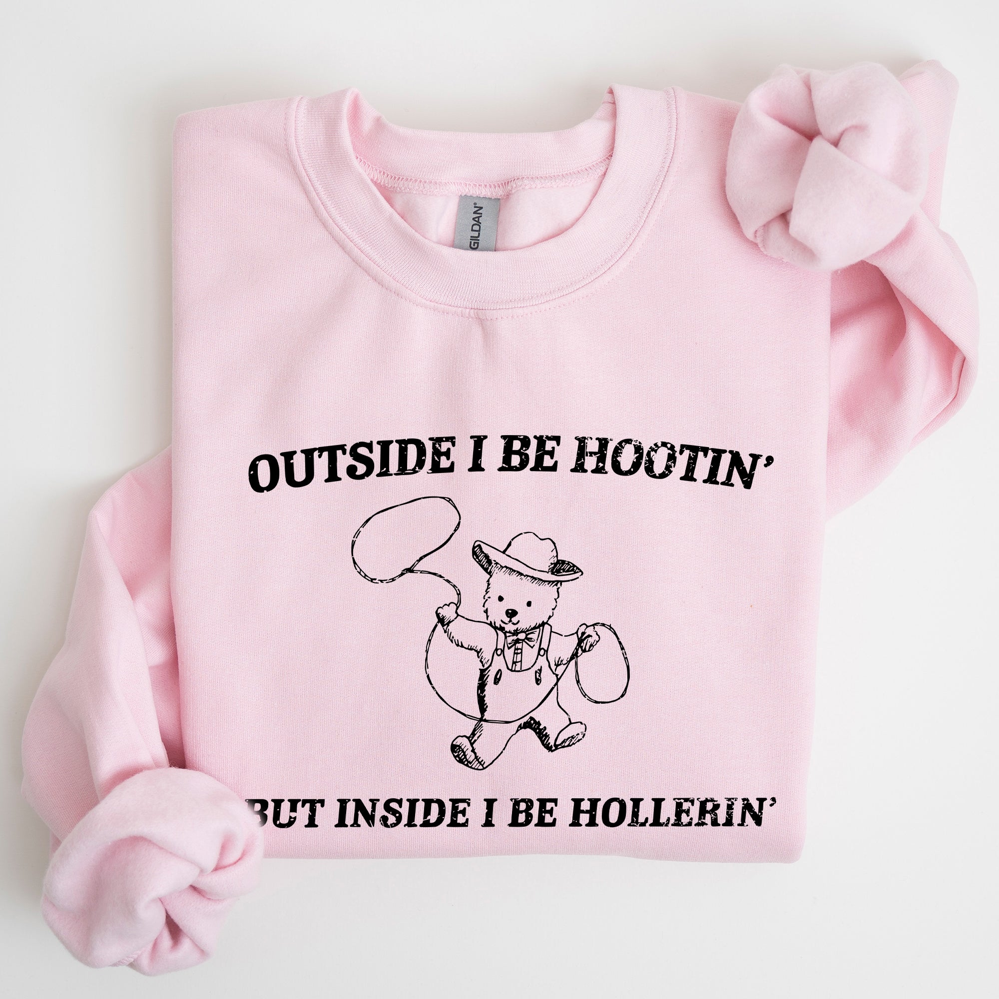 Hootin Hollerin Bear Meme Graphic Illustration For Meme Fans Everywhere Sweatshirt