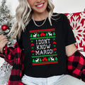 I Don't Know Margo Ugly Christmas Vacation Griswold Holiday Movie Quote Graphic Tee