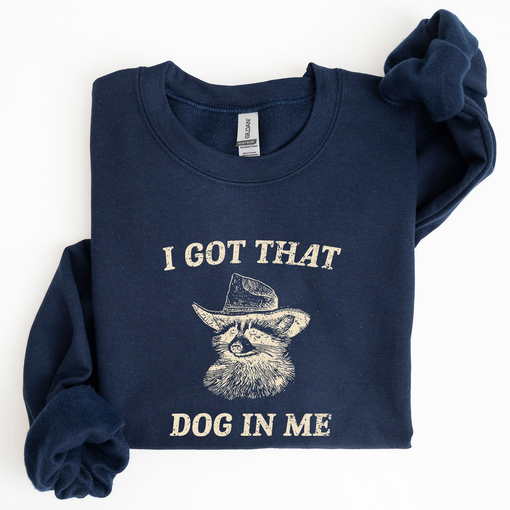 I Got That Dog In Me Raccoon Meme Laughing At The Internet Everyday Today Sweatshirt