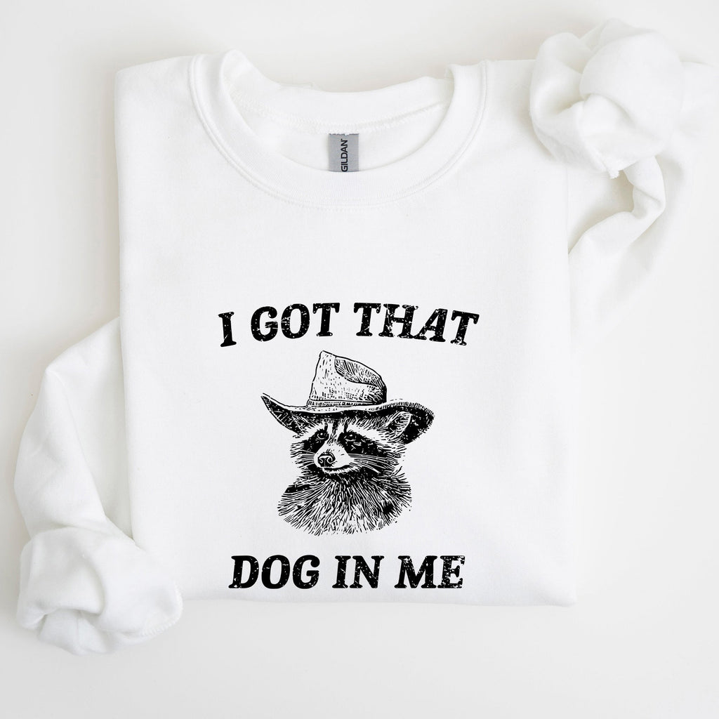 I Got That Dog In Me Raccoon Meme Laughing At The Internet Everyday Today Sweatshirt