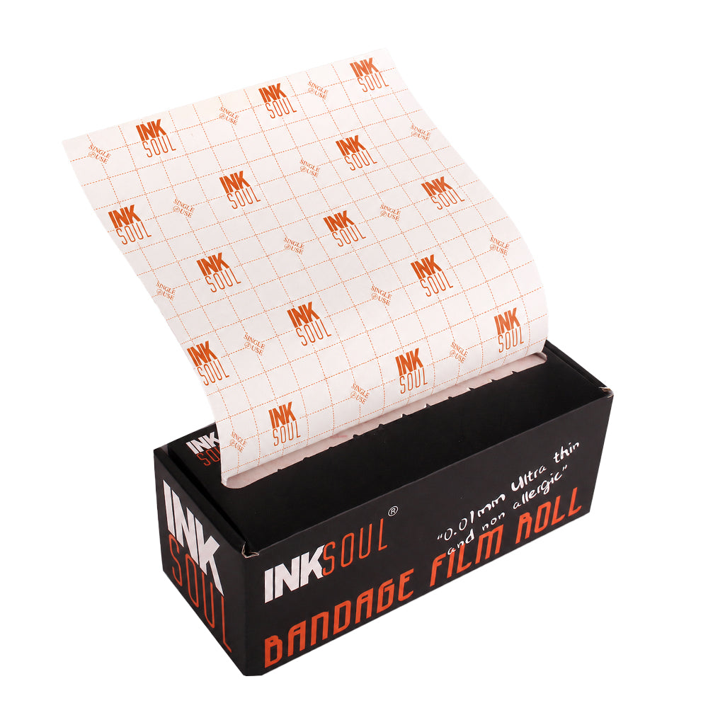 INKSOUL® Tattoo Aftercare Bandage Film 0.01mm ultrathin Roll 6in X 10yd