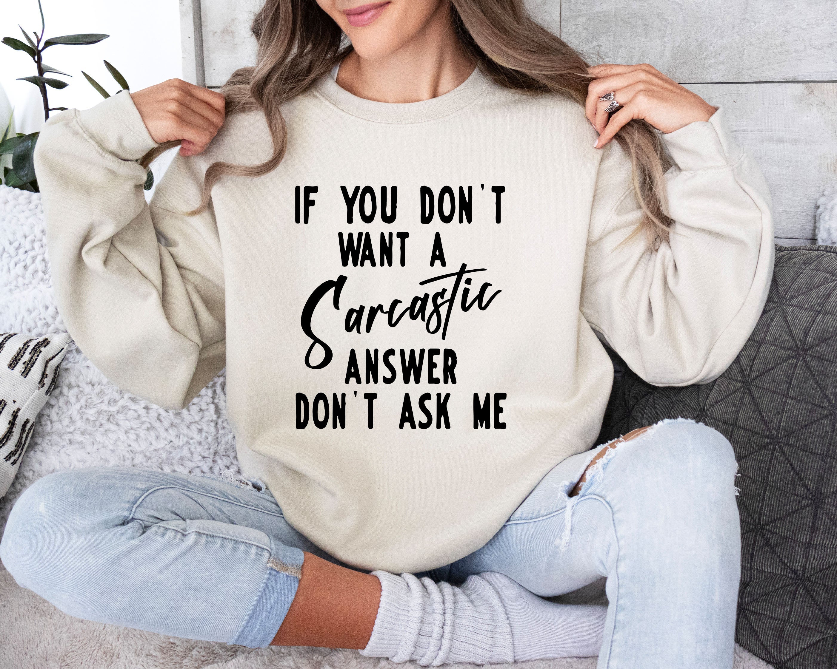 Sarcastic Answer Funny Sarcastic College Humor Edition Ultra Comfort Graphic Sweatshirt