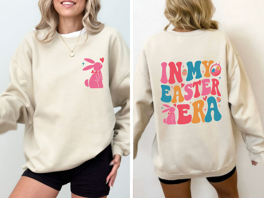 In My Easter Era Bunny Rabbit Festive Easter Celebration Of Springtime Charm And Cozy Comfort Sweatshirt