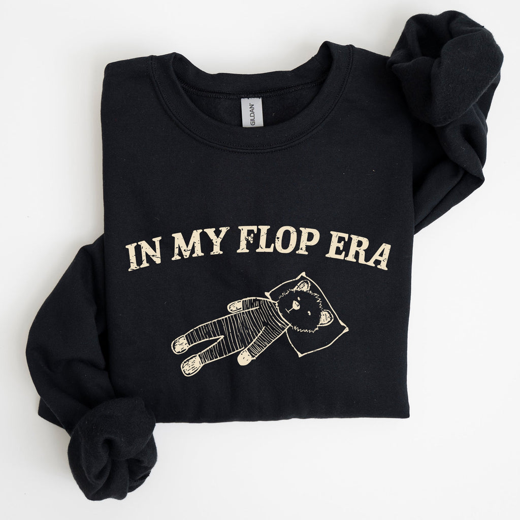 In My Flop Era Bear Meme Aesthetic Signature Edition Cozy Vintage Playful Premium Sweatshirt
