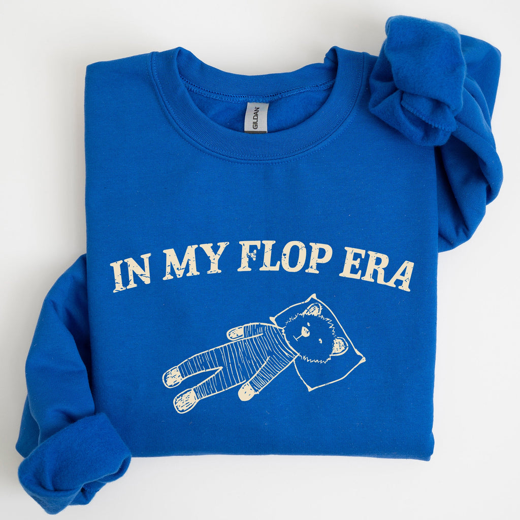 In My Flop Era Bear Meme Aesthetic Signature Edition Cozy Vintage Playful Premium Sweatshirt