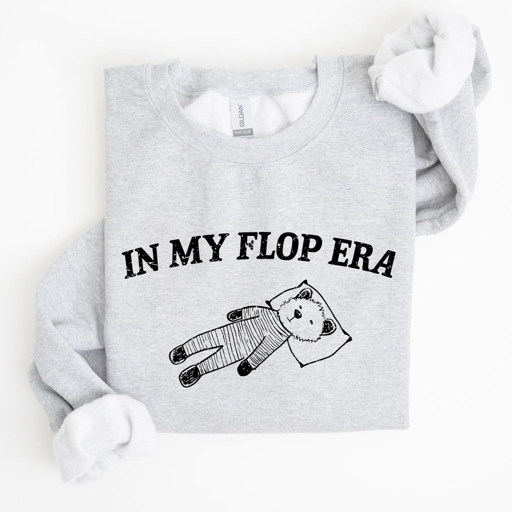 In My Flop Era Bear Meme Aesthetic Signature Edition Cozy Vintage Playful Premium Sweatshirt