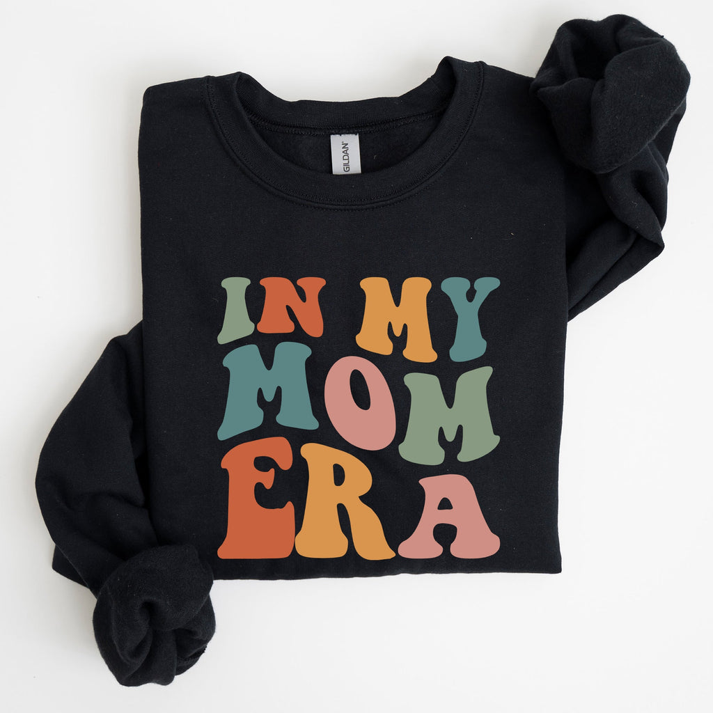 In My Mom Era Mother's Day Colorful Heart Graphic Cozy Fleece Ultra Lined Sweatshirt