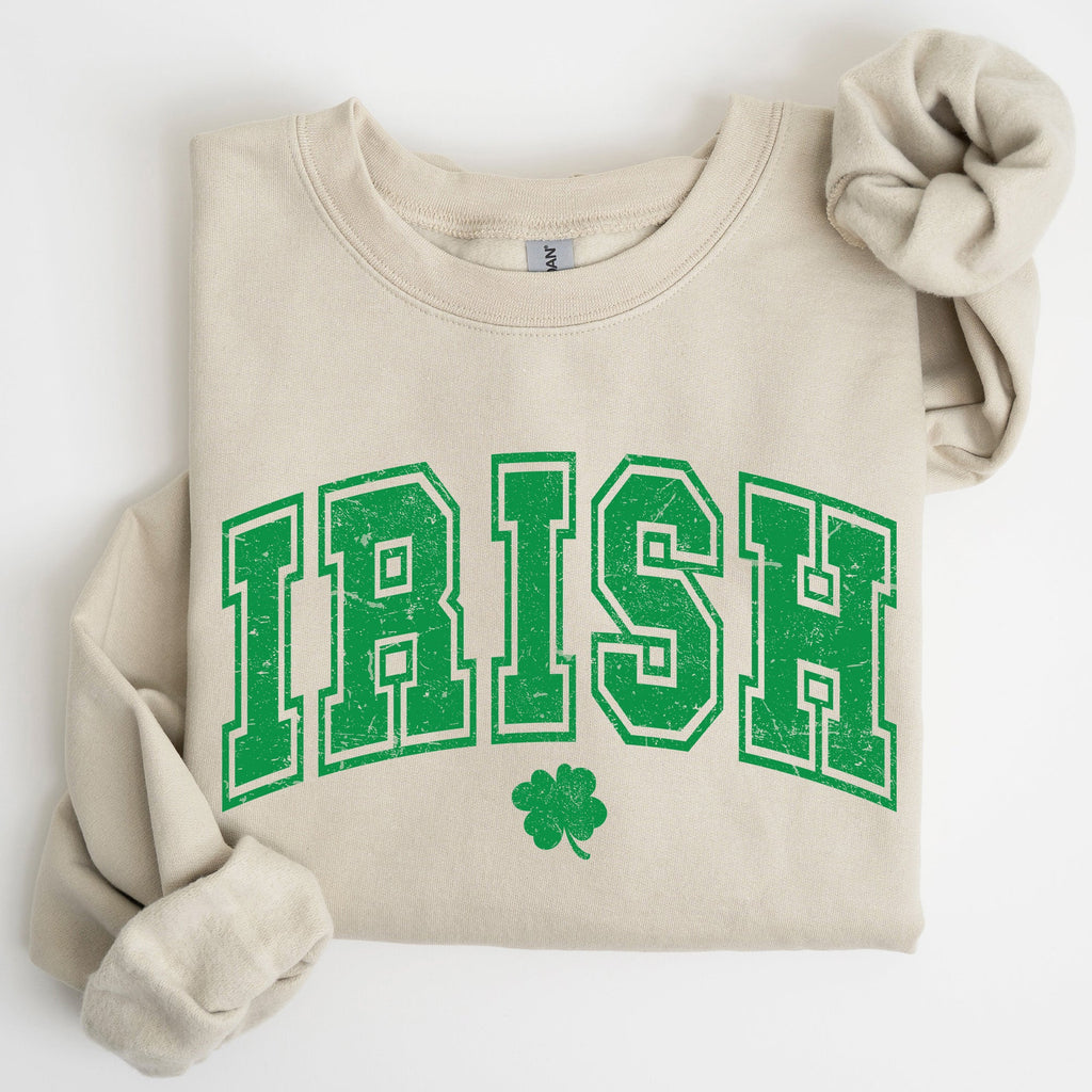 Irish Retro Collegiate St Patrick's Day Vintage College Spirit Heritage Edition Sweatshirt