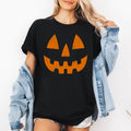 Jack-O-Lantern Cute Halloween Pumpkin Face With Friendly Smile And Spooky Charm Graphic Tee