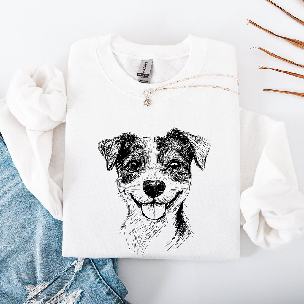I Heart My Jack Russell The Lovable Little Terrier Dog Breed Enthusiast Graphic Sweatshirt