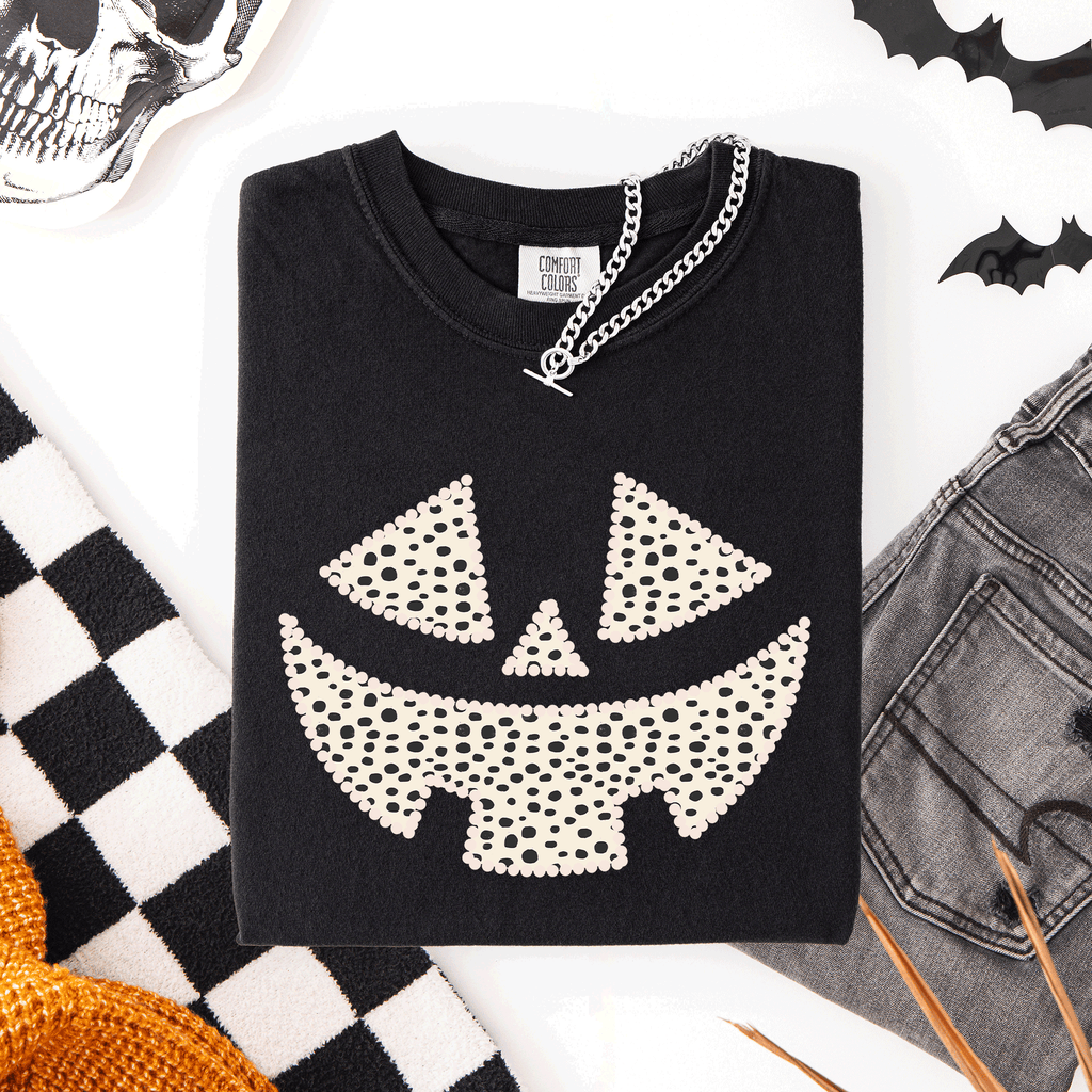 Jack-O-Lantern Dalmatian Print Halloween Night Parade Edition Comfort Colors Tee