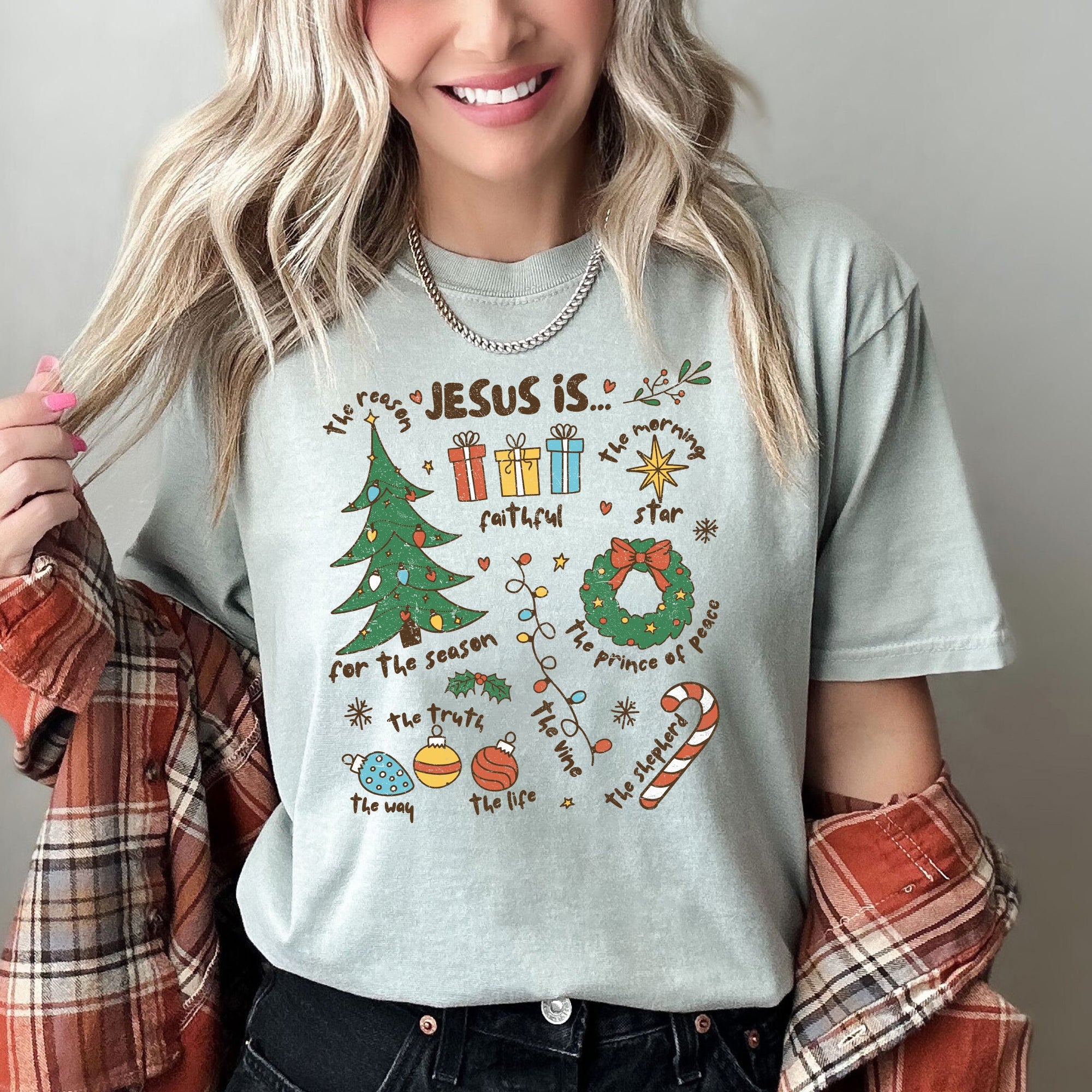 Jesus Is The Reason Christmas Faith Based Timeless Limited Edition Comfort Colors Tee