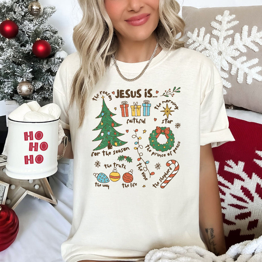 Jesus Is The Reason Christmas Faith Based Timeless Limited Edition Comfort Colors Tee
