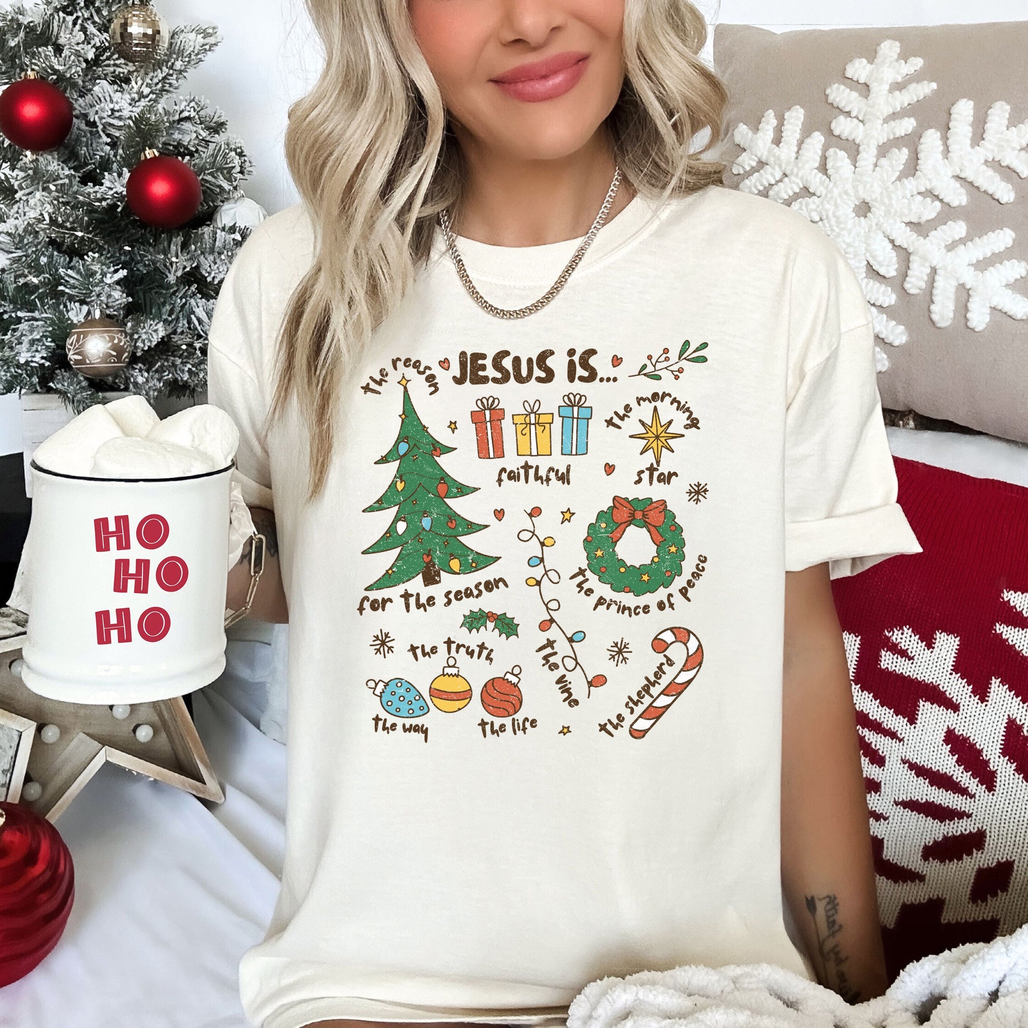 Jesus Is The Reason Christmas Faith Based Timeless Limited Edition Comfort Colors Tee