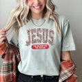 Jesus, Reason For The Season Leopard Print Christmas Faith Design Comfort Colors Tee