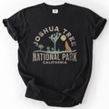 Joshua Tree National Park Desert Vistas Camping And Hiking Adventure Landscape Illustration Comfort Colors Tee
