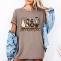 Just A Spooky Goose Checkered Halloween Spooky Fun Friendly Cute Nostalgic Graphic Tee