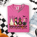 Just A Spooky Goose, Checkered, Halloween Comfort Colors Tee