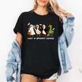 Just A Spooky Goose Dracula Vampire Ghost Mummy Halloween Character Edition Graphic Tee