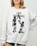 I Got Your Back Skeleton Retro Aesthetic Vintage Skull Graphic Premium Cozy Sweatshirt