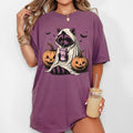 Raccoon Coffee Lovers Farm Ghost Western Witch Halloween Meme Costume Comfort Colors Tee