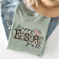 Happy Easter Y'all Leopard Print Rabbit Artwork Celebration Edition Comfort Colors Tee