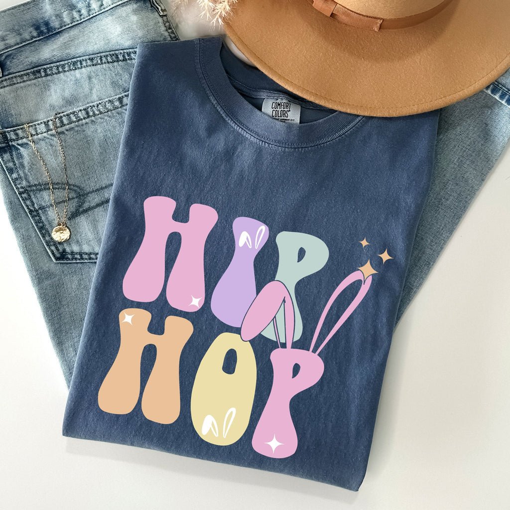 Hip Hop, Retro Easter, Bunny, Rabbit Comfort Colors Tee