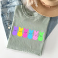 Retro Peeps Easter Candy Rabbit Bunny Nostalgic Pop Art Holiday Design Comfort Colors Tee