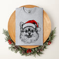 Pomeranian Santa Christmas Dog Lover Pet Portrait Whimsical Seasonal Edition Comfort Colors Tee