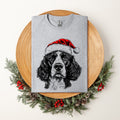 Springer Spaniel Santa Christmas Dog Lover Pet Illustration Limited Edition Comfort Colors Tee