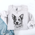 Australian Cattle Dog Blue Heeler Breed Artwork Celebrating Loyal Companions For Outdoor Lovers Sweatshirt