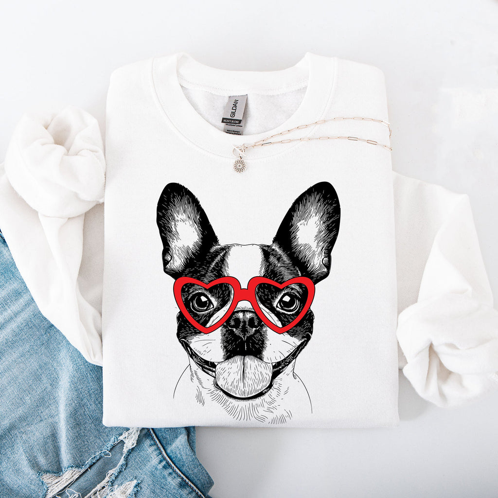 Boston Terrier Valentine Love Letter To My Favorite Furry Friend Pet Parent Tribute For Dog Lovers Sweatshirt